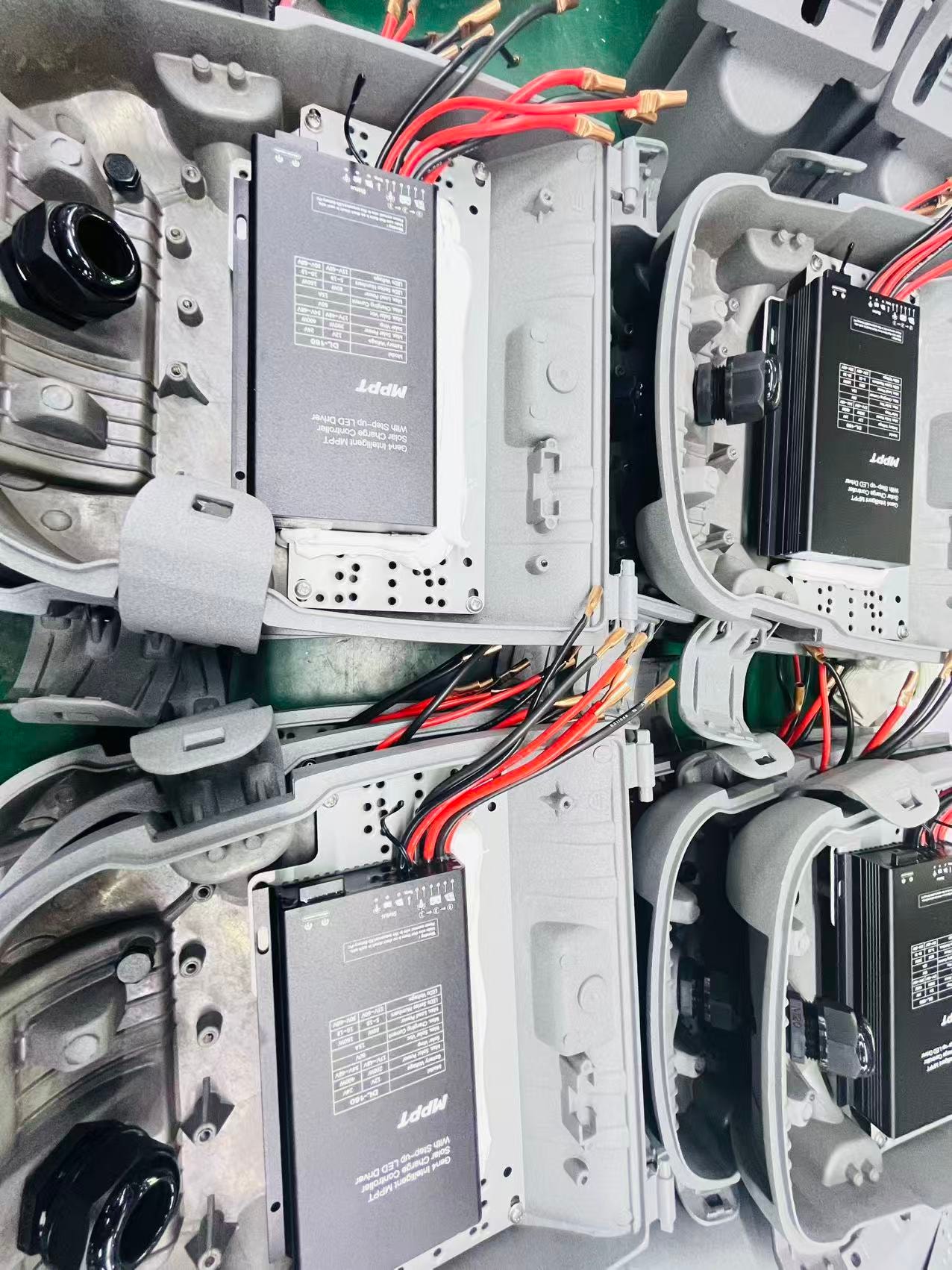Componentes eléctricos industriales — cableado de ensamblaje